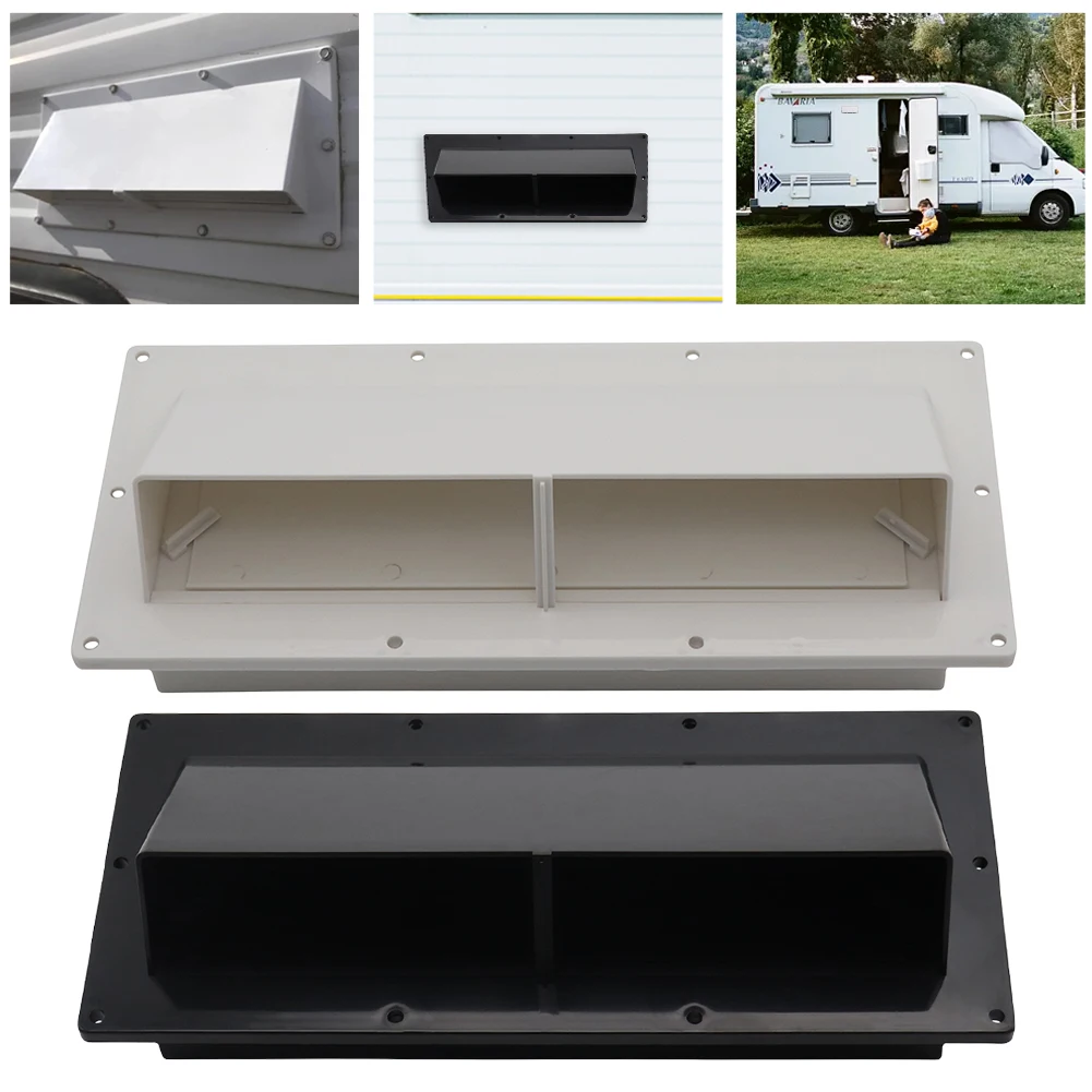 RV Caravan Exhaust Fan Low Noise Side Vent Ventilation with Screws Caravan Motorhome Trailer Side Air Vent for Trailer Camper