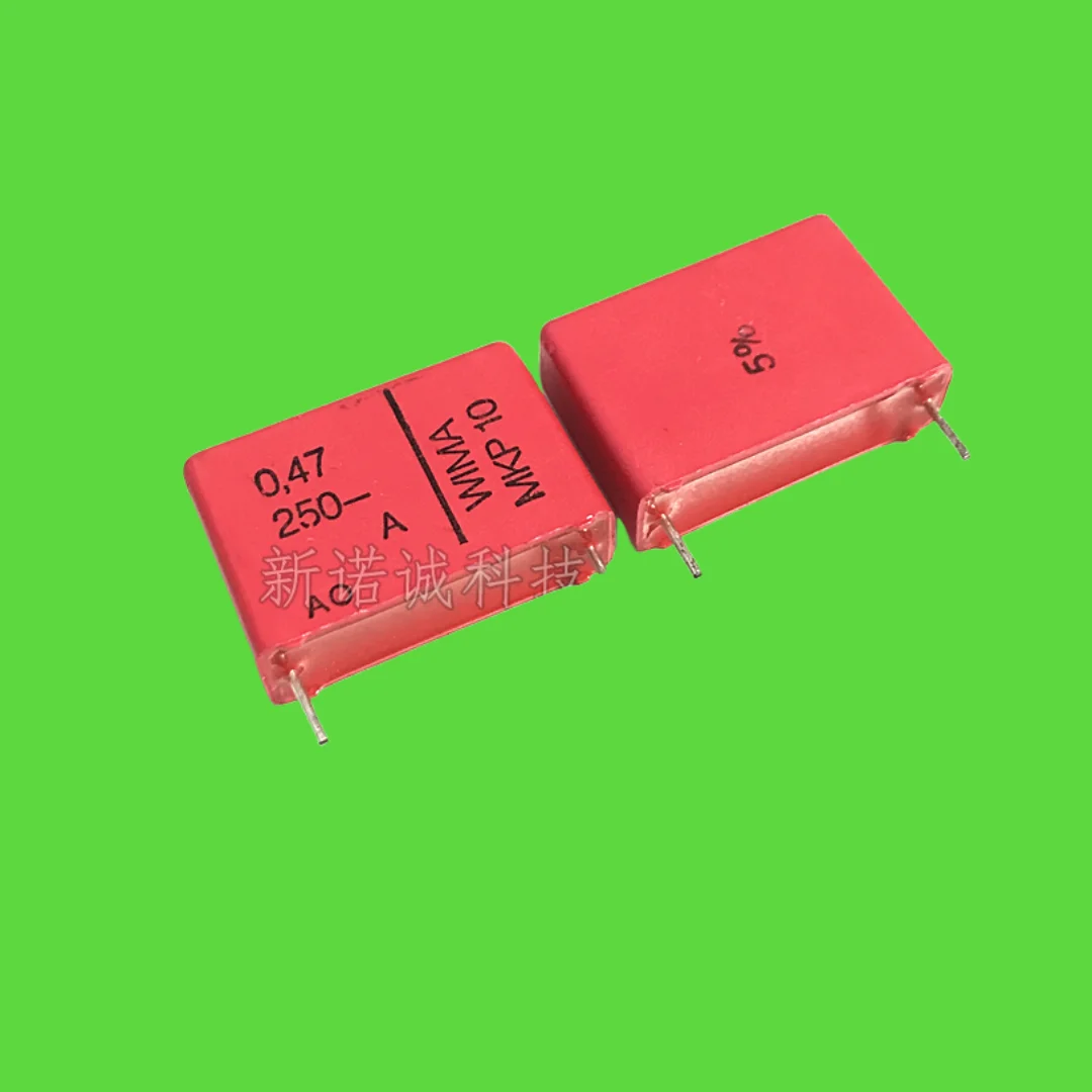 

10 шт./WIMA 250 В 0,47 мкФ 474 MKP 10 250 В 470NF Расстояние между контактами 22,5 мм