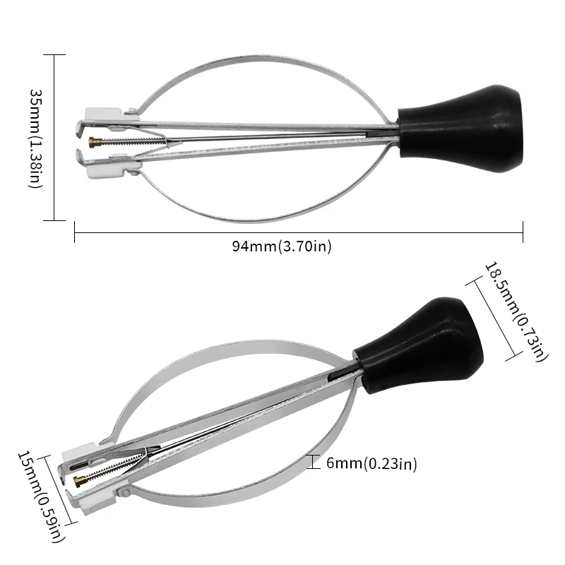 Removedor de puntero de esfera de reloj, herramienta de reparación de abrazadera de pala, alicates de aguja, elevador, herramientas de eliminación de manos de reloj, dispositivo de toma de Clip de palanca, 1PC