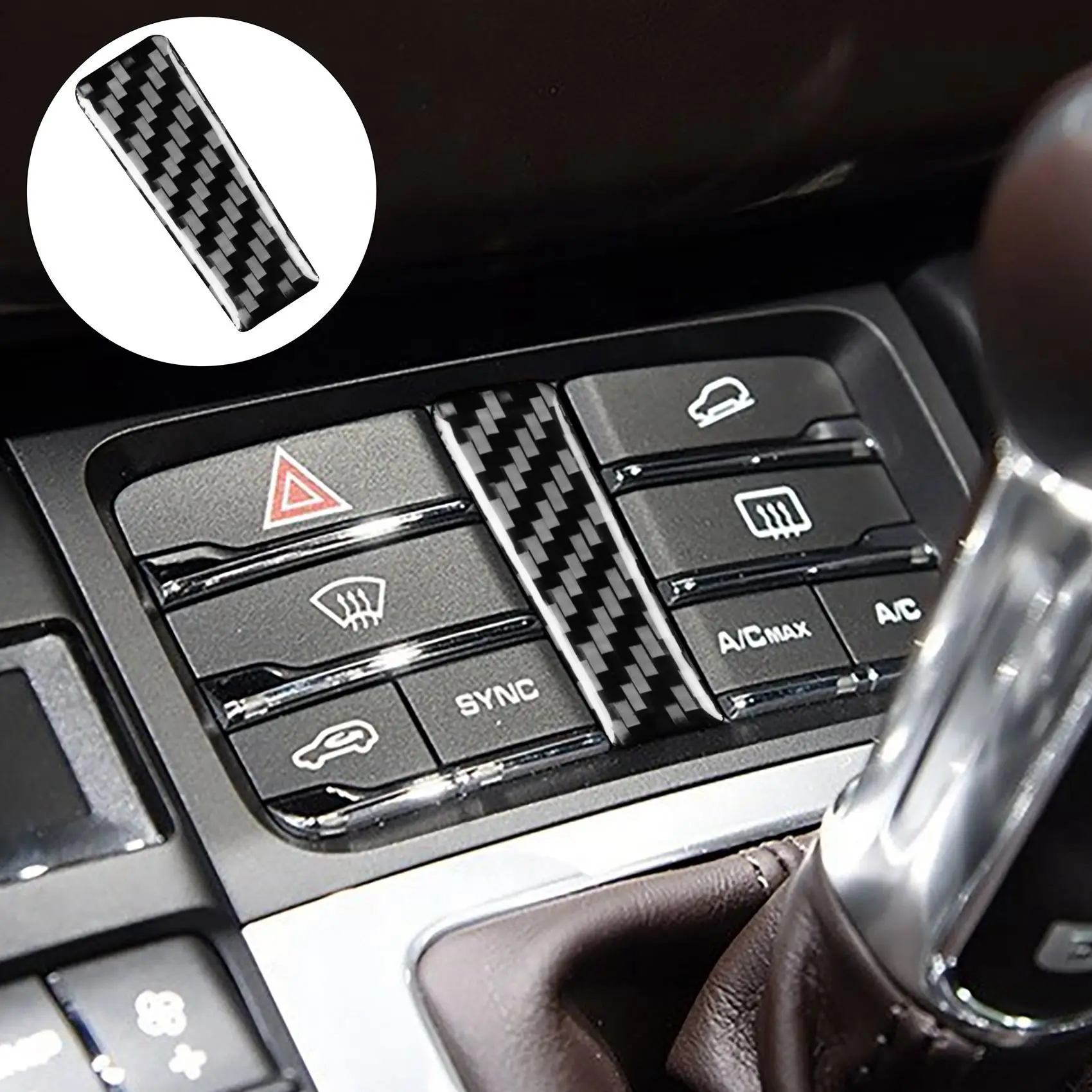 

Firmly Car Center Console Panel Decoration Trim Cover Decor Fit For Porsche Cayenne Macan 2014 2015 2016 2017 2018 2019