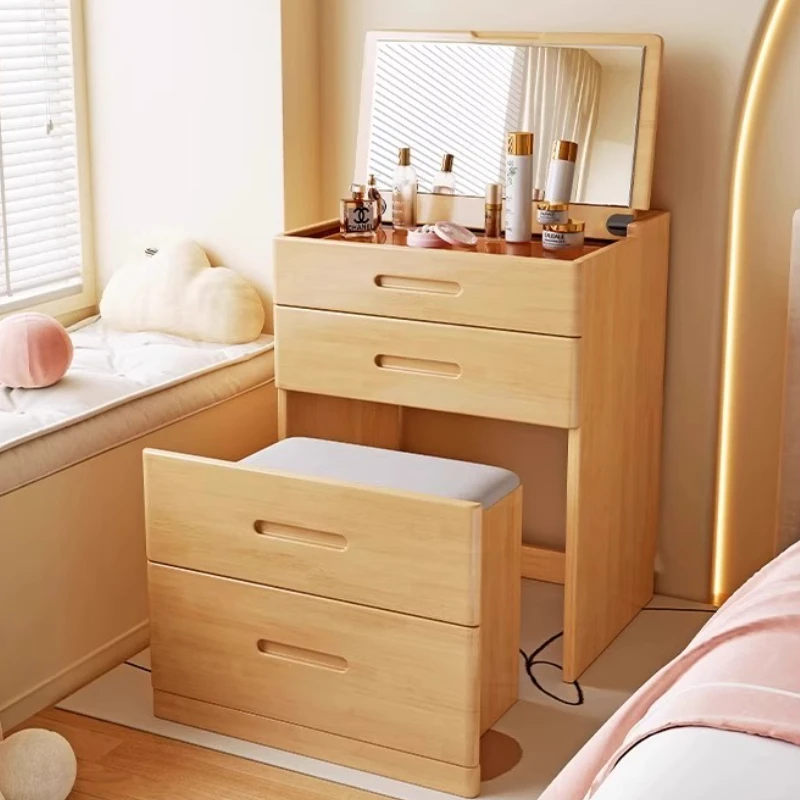 

Деревянный туалетный столик для девочек, спальня, хранилище для макияжа, мобильная гостиная, роскошный женский туалетный столик, большая модная мебель Penteadeira