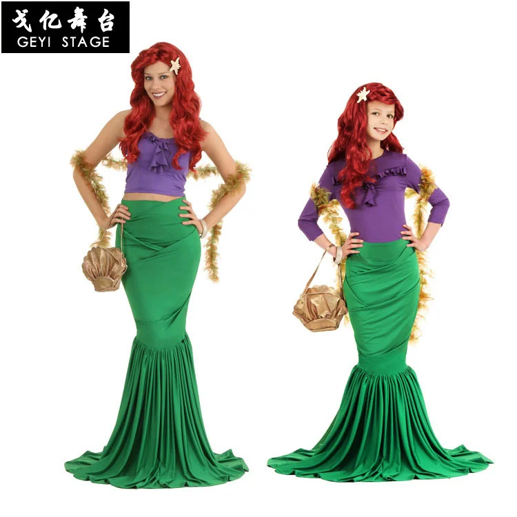 

2020 Sexy Costumes for Girls Princess Ariel Dress The Little Mermaid Ariel Princess Cosplay Costume Women Mermaid Dress