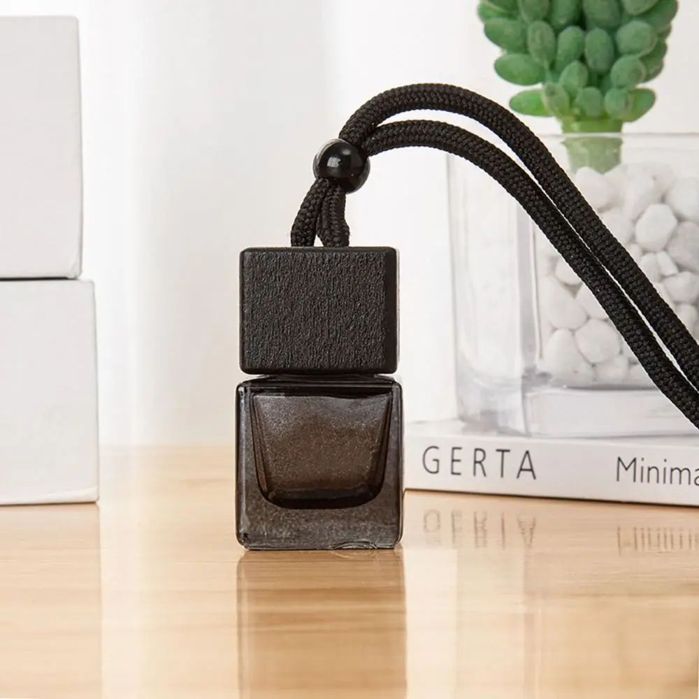 Square Car Essential Oil Diffuser Interior Ornament Mini 8ML Perfume Empty Bottle Hanging Car Pendant Air Freshener Bottle