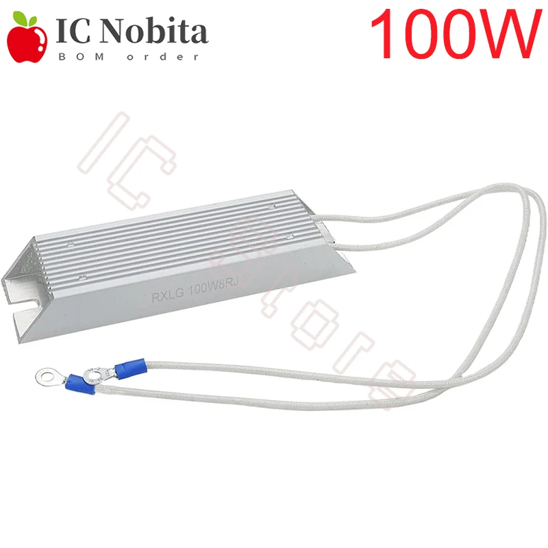 

1 шт. RXLG тормозной резистор с алюминиевым корпусом 100 Вт 10RJ 20RJ 30RJ 40RJ 50RJ 75RJ 100RJ 150RJ 300RJ Ом