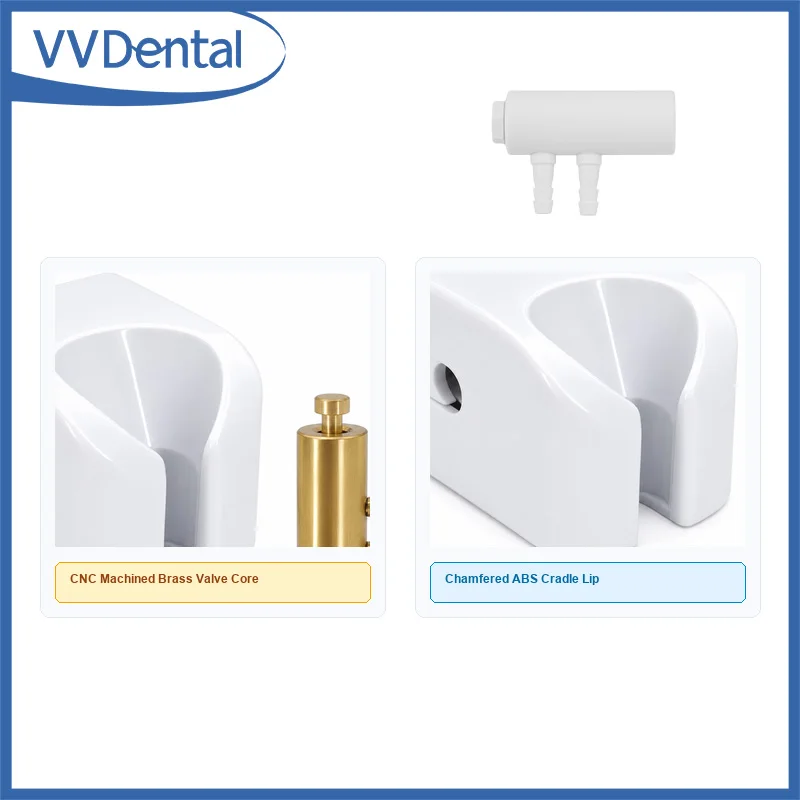 5Pcs Dental Handpiece Holder Box Hanger Dental Chair Parts Accessories Control Valve NO NC Air Water Switch