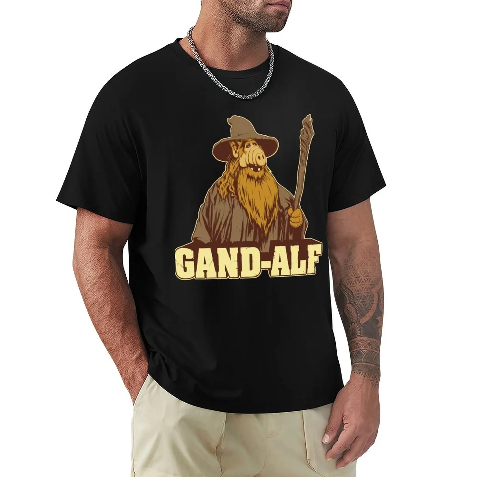 Special Present Gand-Alf Gift Movie Fans T-Shirt funnys tops blanks t shirts for men pack