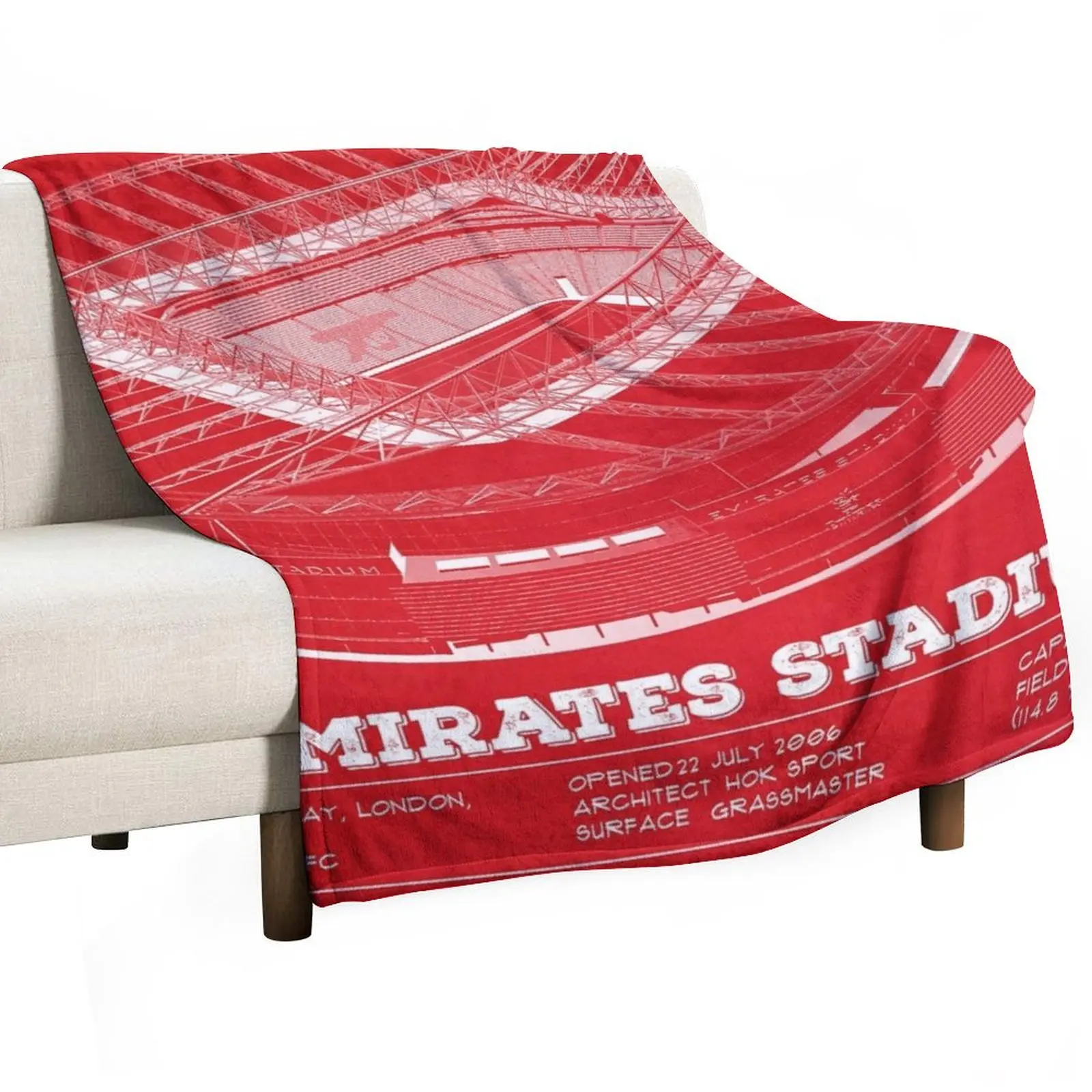 

Emirates Stadium Throw Blanket Flannel Fabric Shaggy Blankets For Baby Polar Blankets