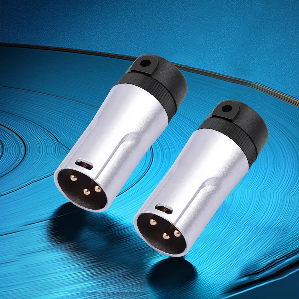 Male/Female XLR Audio Plug Adjustable 90° Right Angle XLR Connector Plug Audio Mic Microphone DMX Plug Jack Socket