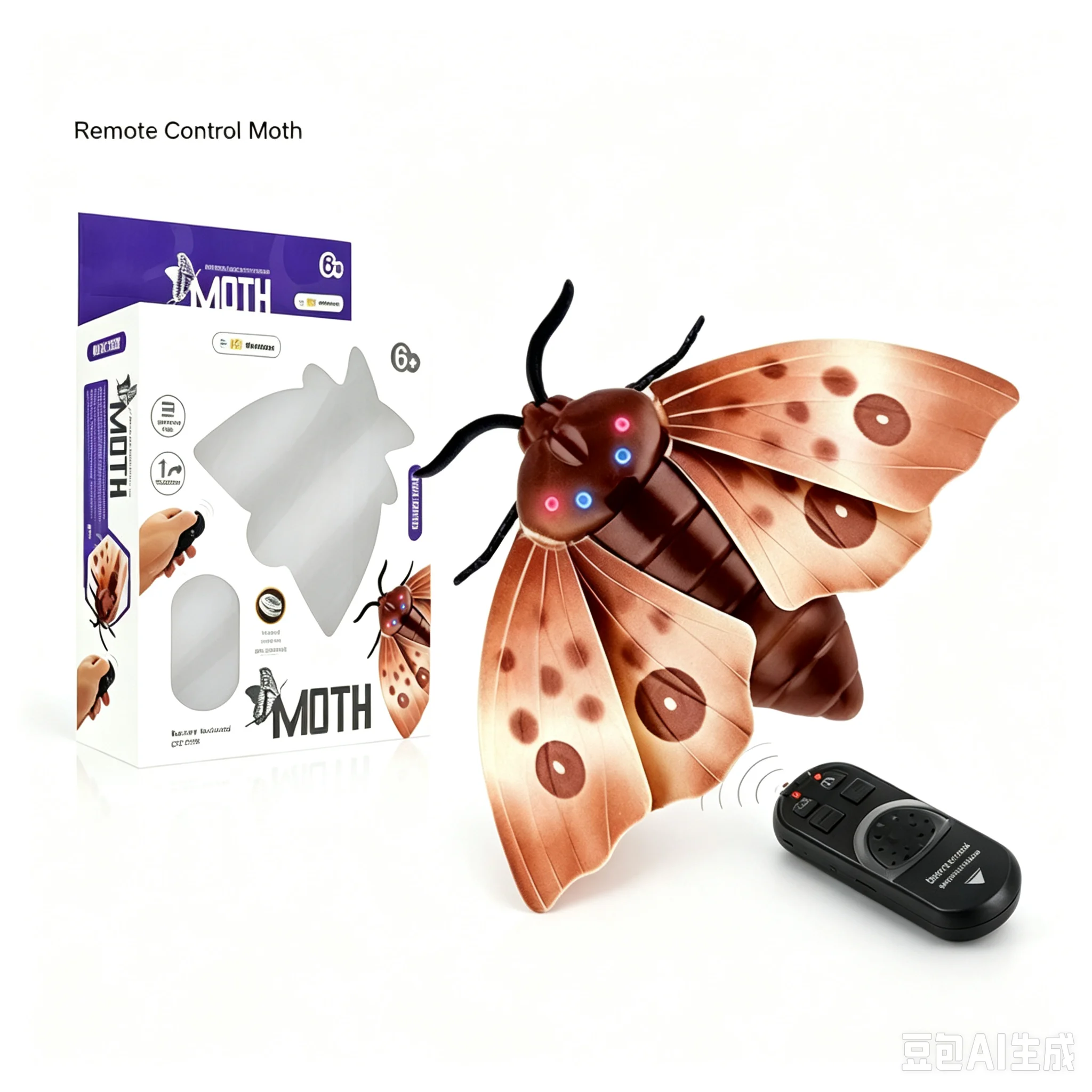 Kids' Electric RC Insect & Reptile Toy, Infrared Remote Control Simulation Moth / Prank Toy
