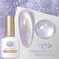 Bleu mer argent eau lumière chat Gel magnétique vernis à ongles aimant pour ongles vernis Gel Semi Permanent Gel arc-en-ciel oeil de chat colle 4