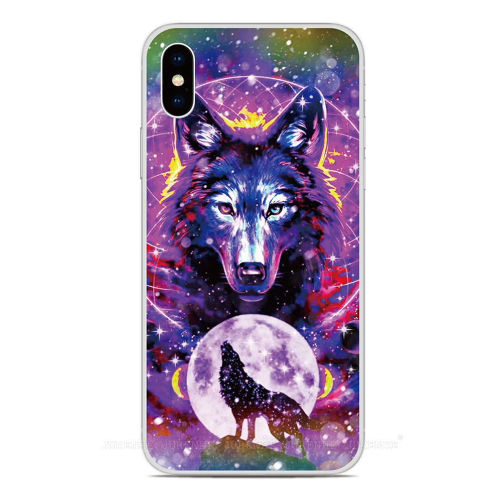 Animal Wolf Phone Case For LG Wing Velvet K22 K61 K62 Q60 K50 K51 K52 K40 Q6 Q7 Stylo 5 6 G8s G8X G7 G8 V50 V60 ThinQ Cover