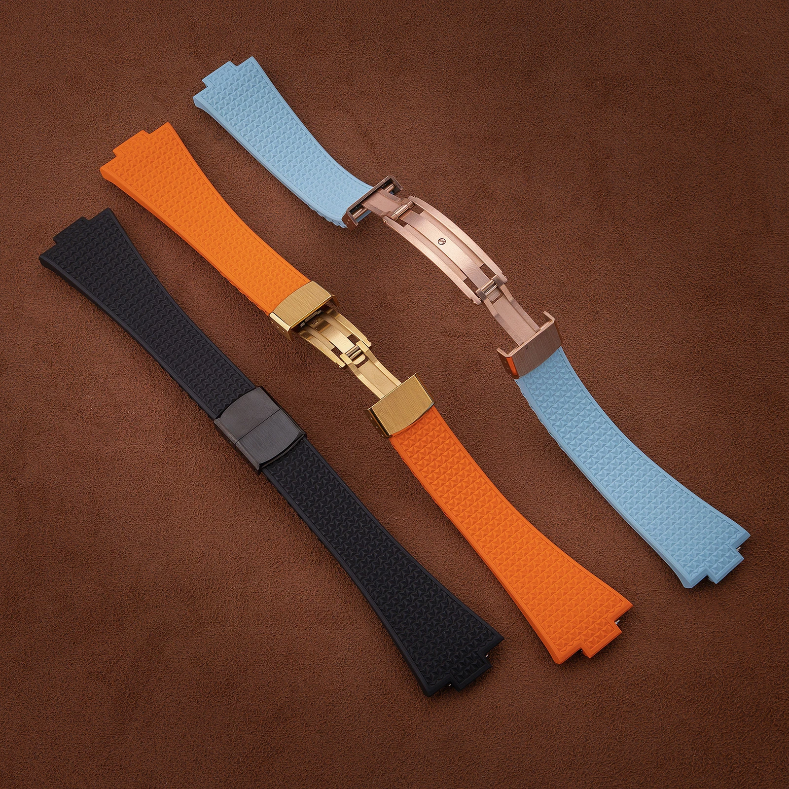 CTS المطاط حزام ل تيسو PRX Powermatic 35 مللي متر 40 مللي متر الساعات 11 مللي متر 12 مللي متر الإفراج السريع الربيع مشبك البحرية الأسود FKM أشرطة ساعات يد