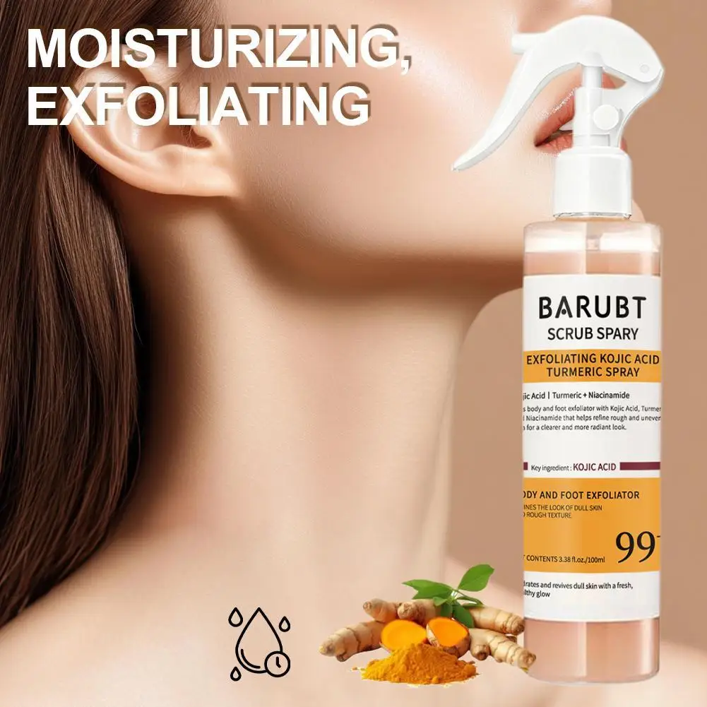 

100ml Curcumin Kojic Acid Turmeric Spray Gentle Exfoliating Moisturizing Peel Shot Nourishing Faical Body