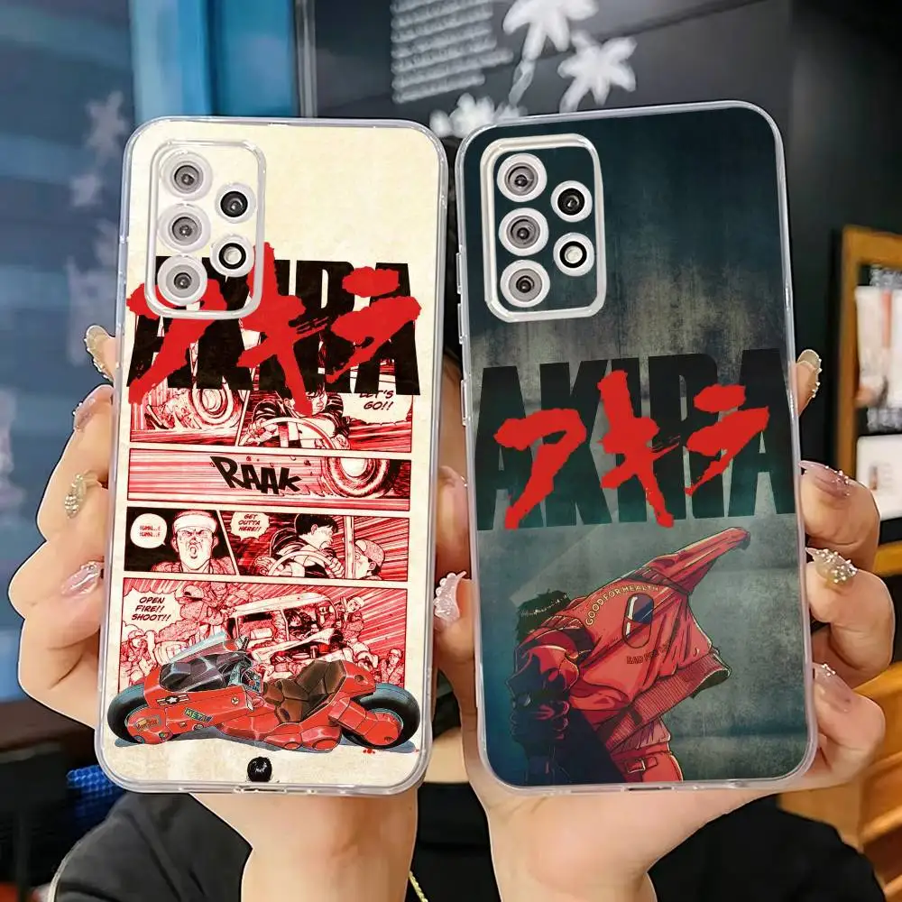 Manga Akira Kaneda Shotaro Transparent Soft Silicone Phone Case For Samsung S25 S24 S23 S22 S21 S20 S10 FE Note 20 Ultra Plus