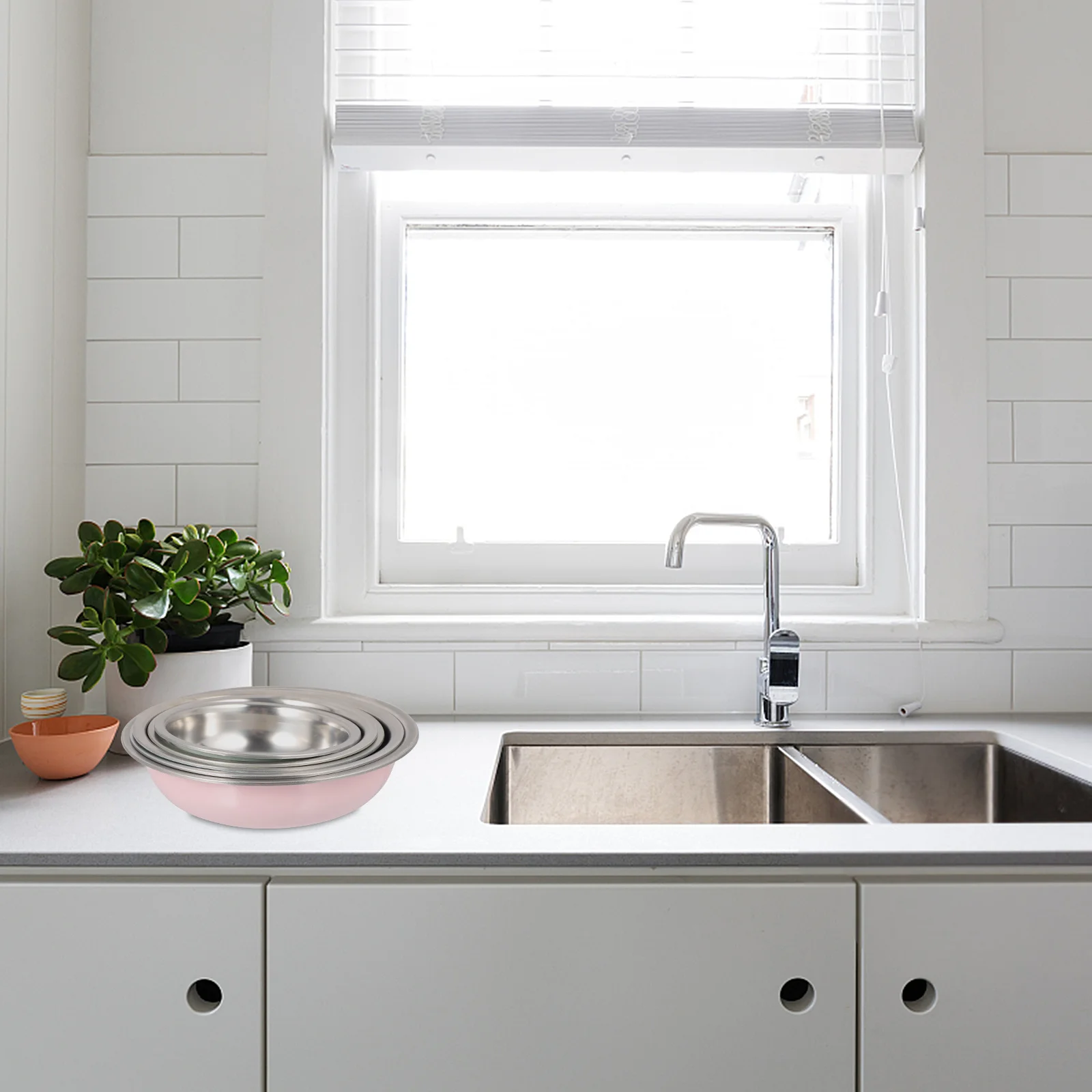 

Миска для смешивания из нержавеющей стали, утолщенная большая раковина для салата, супа, кухонная, безопасная для еды, многофункциональная антикоррозийная раковина