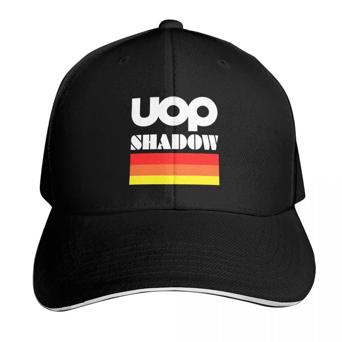 

UOP Shadow retro Can Am and F1 block logo Baseball Cap Cosplay Big Size Hat Golf Hat Trucker Hats For Men Women's