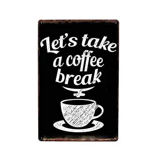 

Life Quotes About Coffee Retro Metal Plaque Vintage Tin Sign Cafe Bar Pub Poster Wall Decor Metal Tin Sign 8x12 Inch aasd-92