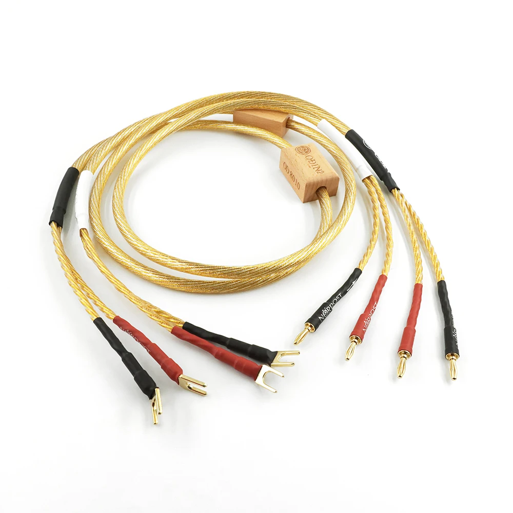 

Nordost Odin2 Gold Speaker Cable OFC sterling silver flagship audio cable HiFi speaker amplifier audiophile wire with Gold-plate