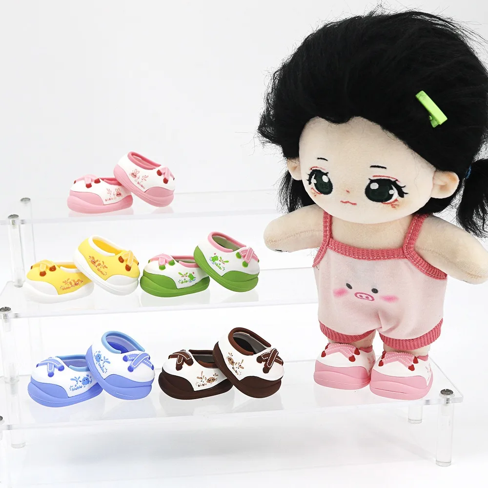 Cute 20cm Walking Shoes Cotton Soft Rubber Sports Shoes Dolls Accessories Hand-made Mini Shoes Birthday Gifts