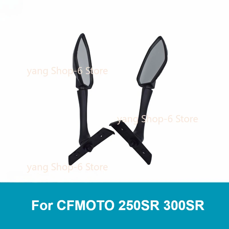 Motorcycle Rearview Mirror Rear View Side Left and Right Reversing Mirror Reflector For CFMOTO 250SR 300SR CF250－6/6A 2023 Year