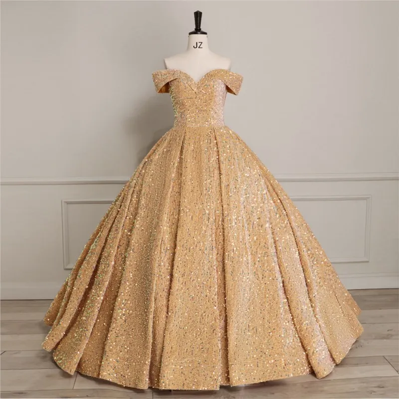 

Khaki plus-size puffy adult banquet performance art examination ball dress