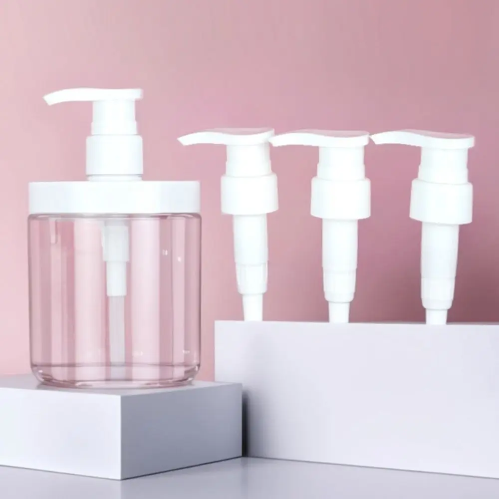 Dispensador de botellas con bomba de 500/1000ml, dispensador de jabón de ducha de boca ancha transparente, botella de almacenamiento recargable para mascotas