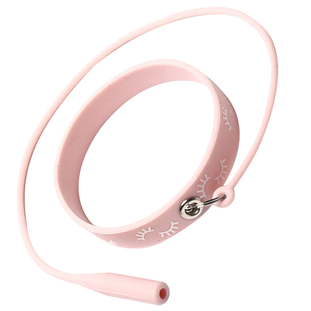 

Silicone Bracelet Wrist Bands for Eyelash Tweezers Pink lash extension supplies makeup tool eyelash grafting essential non slip
