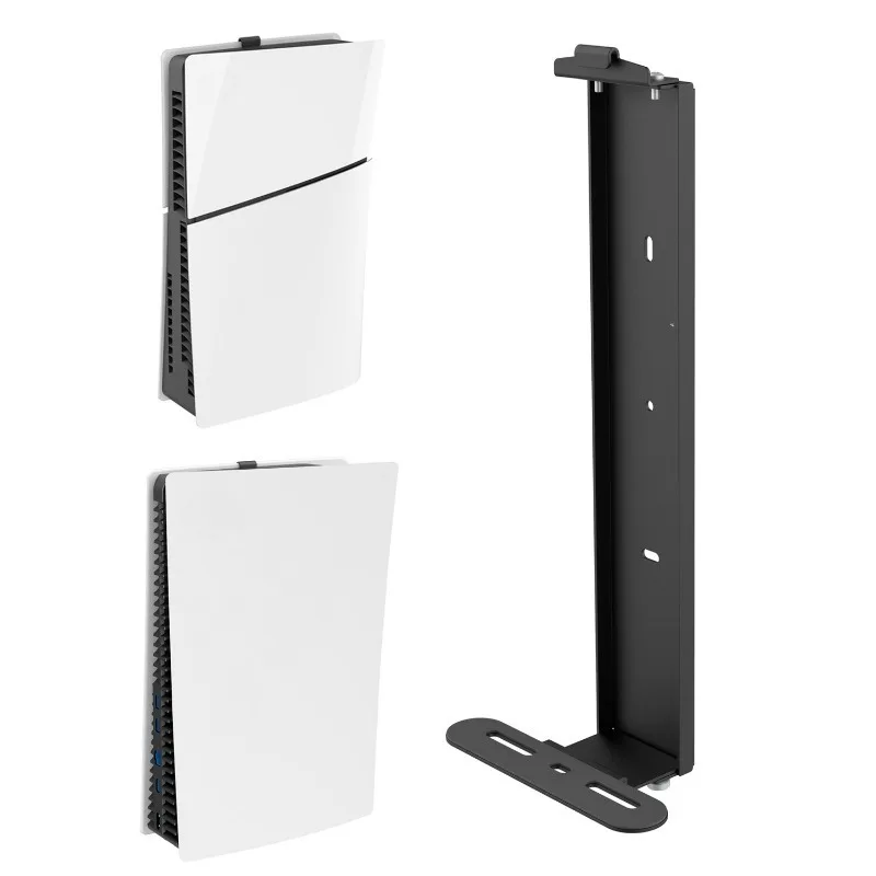 Wall Mount Bracket - Metal Stand To Improve Airflow & Prevent Overheating, Space Saver with Cable Management for PS5/Slim/Pro