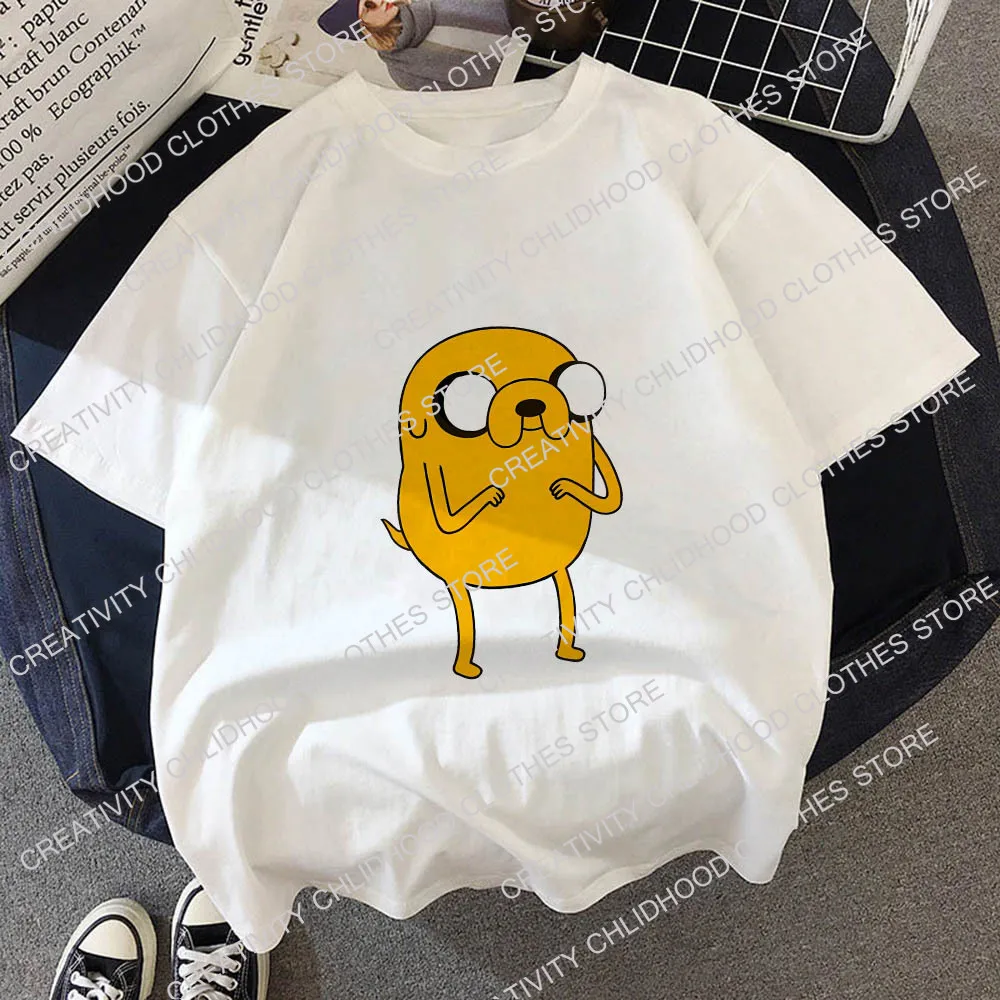 Adventure Time with Finn and Jake para niños, camisetas de dibujos animados para niños, ropa informal Kawaii, Tops de Manga de Anime para niños y