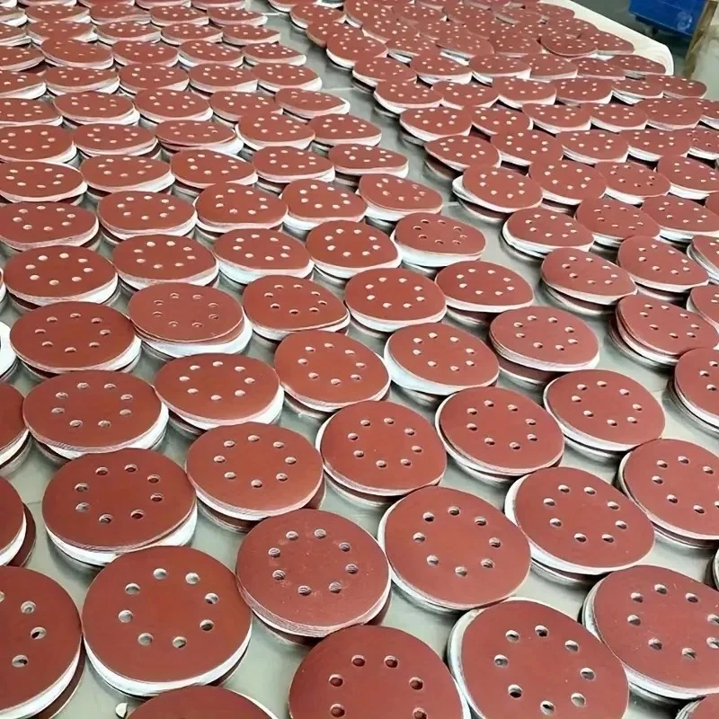 50Pcs 5Inch 125mm Sanding Round Sandpaper Eight Hole Disk Sand Sheets Grit 60-1000 Hook and Loop Sanding Disc Polish