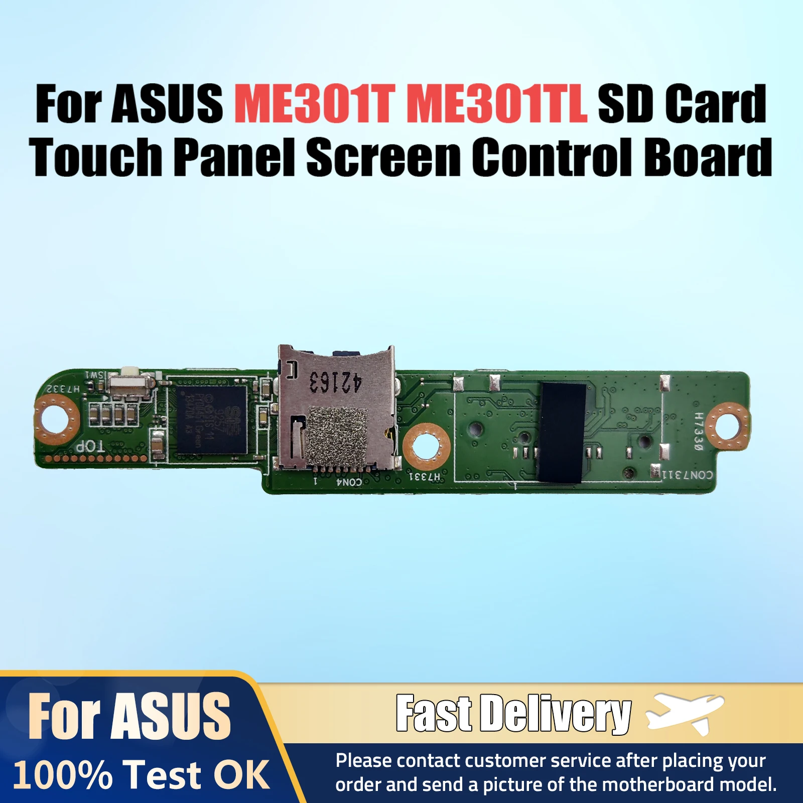 

For ASUS ME301T ME301TL K001 Micro SD Card Touch Panel Screen Control Board ME301TL_IO_SIS Tests OK Fast Ship