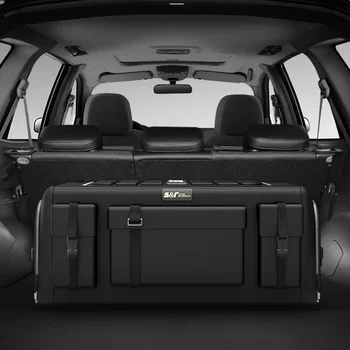 Car trunk organizer box large capacity auto multiuse tools storage bag Oxford cloth folding emergency storage box