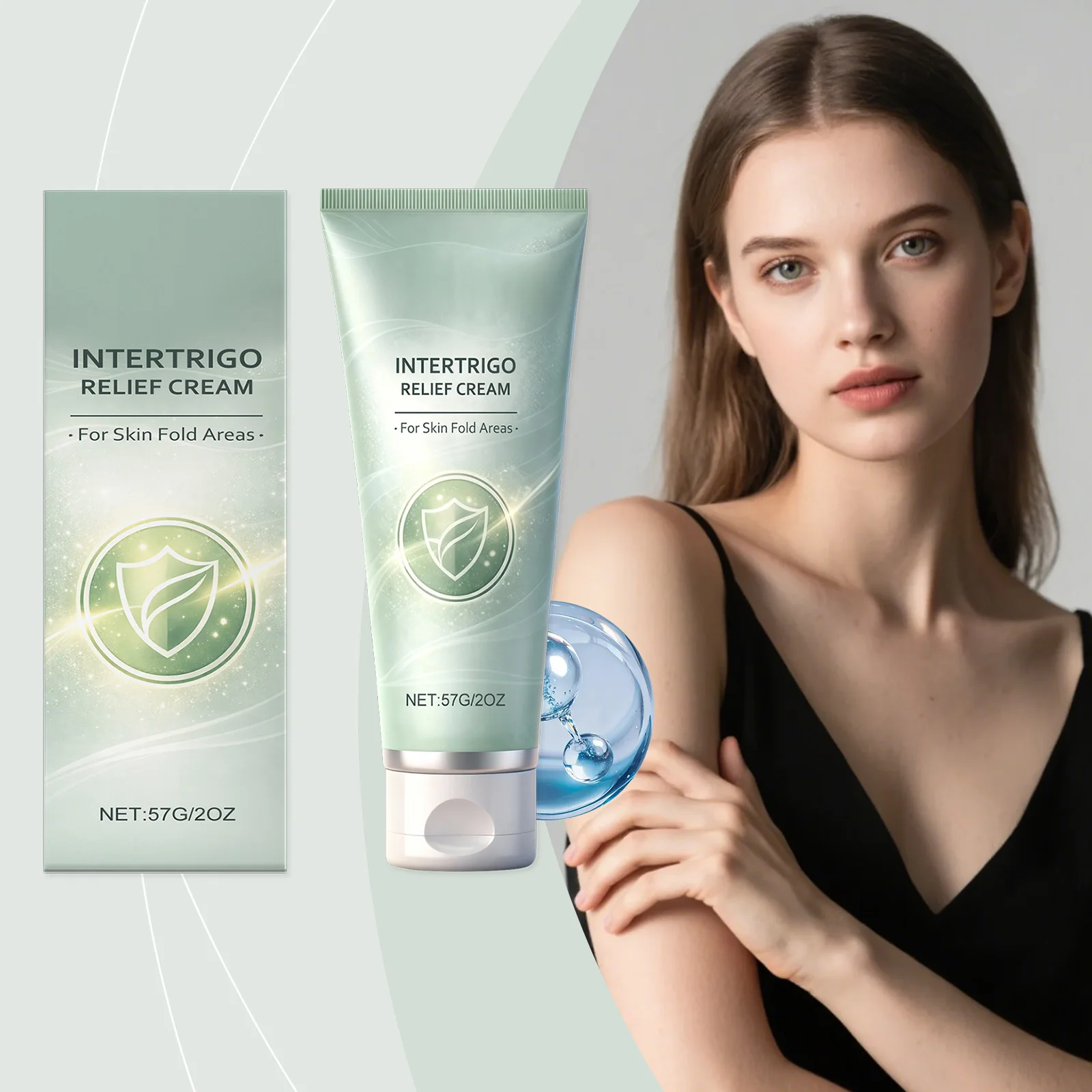Skin Abrasion Cream Anti Chafe Friction Reduct Non-Greasy Redness Relief for Skin Fold Light Breathable Body Moisturizing Lotion