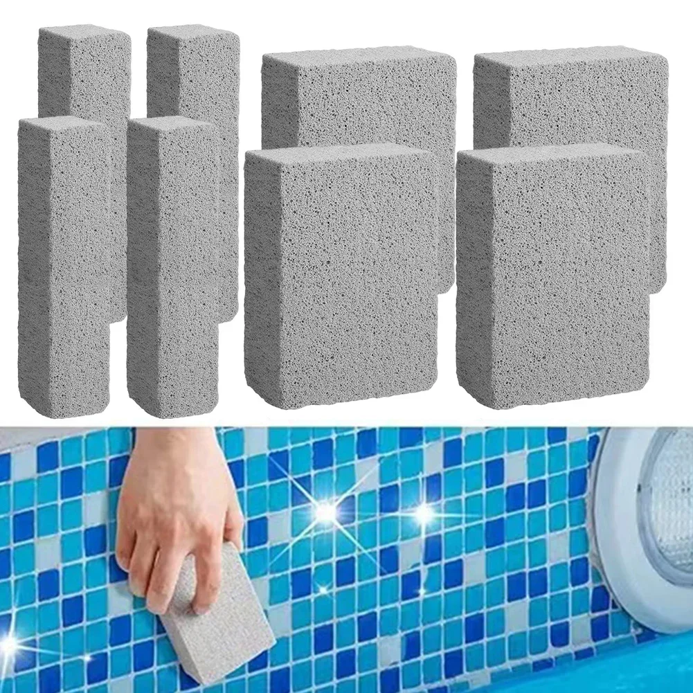 

8 Pcs Pool Pumice Stone Set: Effective Cleaning For Tiles, Grout & More! Cleaning Tools For Pool Home Kitchen Accessories Tools