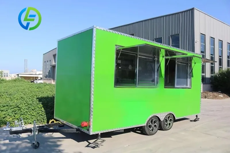 Customized High Quality Food Trucks And Customer Attraction Equipped With State of the Art Cooking Facilities