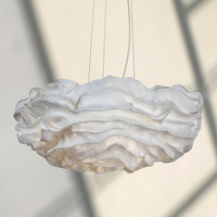Nordic LED dining room ceiling chandelier, cloud pendant lamp, stainless steel lustre, red, floor lamp, wall lamp