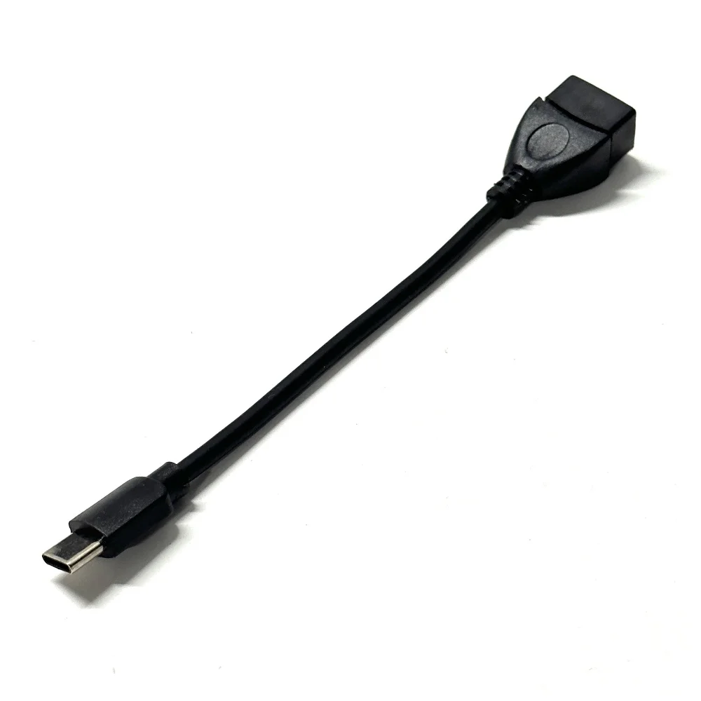 USB 2.0 Female to Micro USB/ USB C/ Mini USB Male Extension Cable USB Data Converter Adapter Cable Black Color