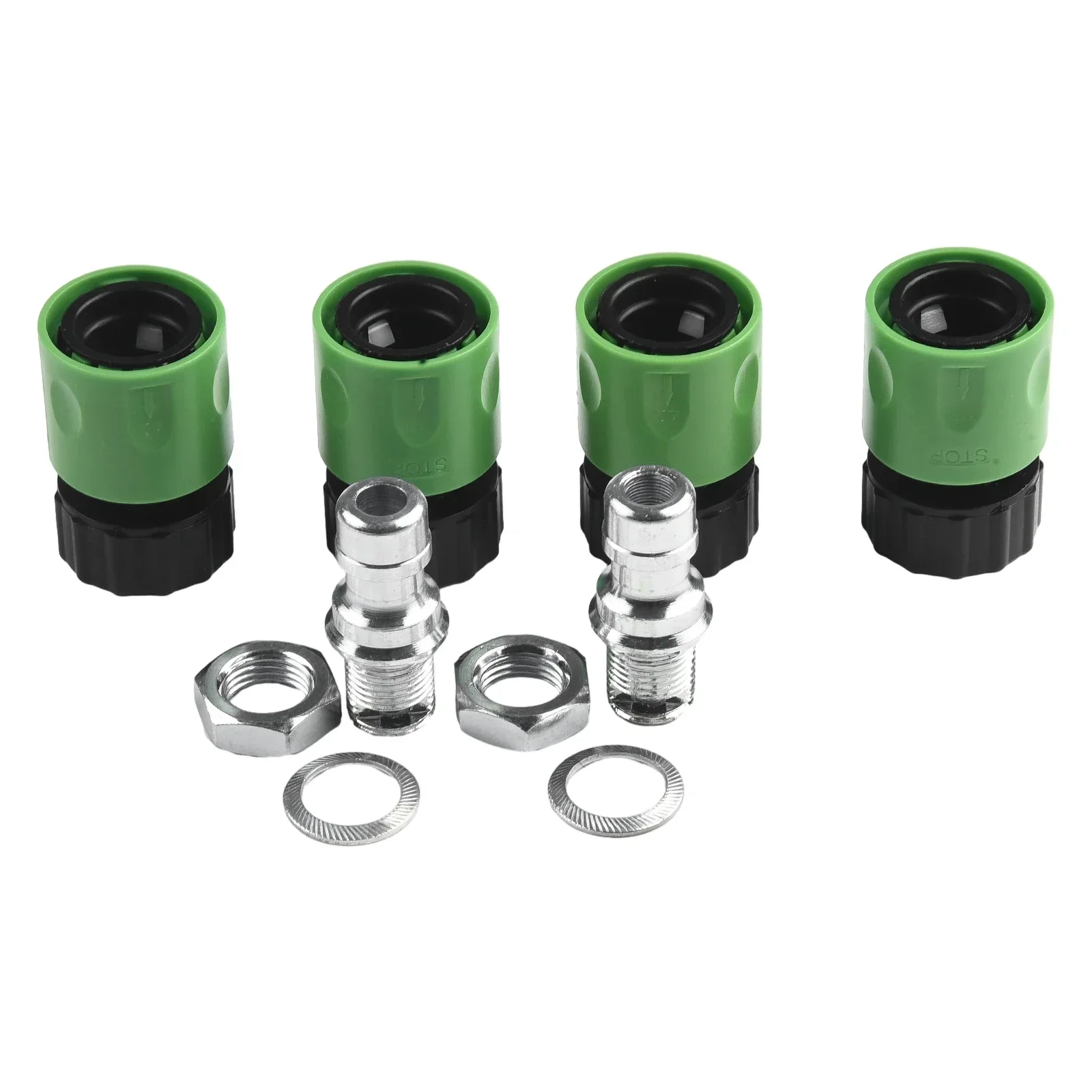 

Lawn Mower Deck Wash Kit, Deck Wash Adapter Quick Connect Attachment Ki With Nozzle Blade And Nut Parts Quick Connectors