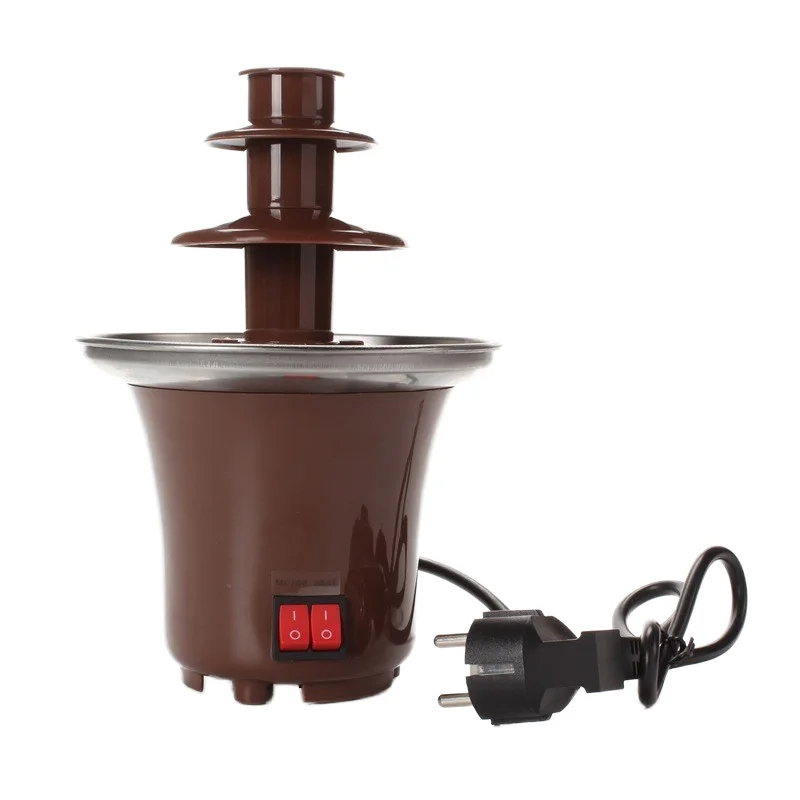 Wholesale High Quality Hot Sale Triple Layer Home Electric Mini Chocolate Waterfall Fondue Fountain Machine