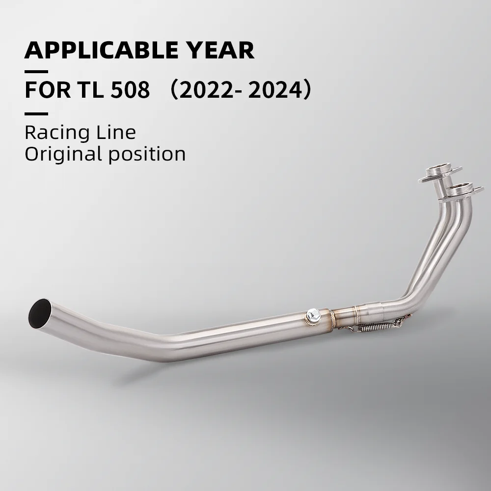 

Slip On For Maxsym TL508 TL 508 2022-2024 Motorcycle Exhaust System Modify Escape Connect Original Muffler Front Link Pipe