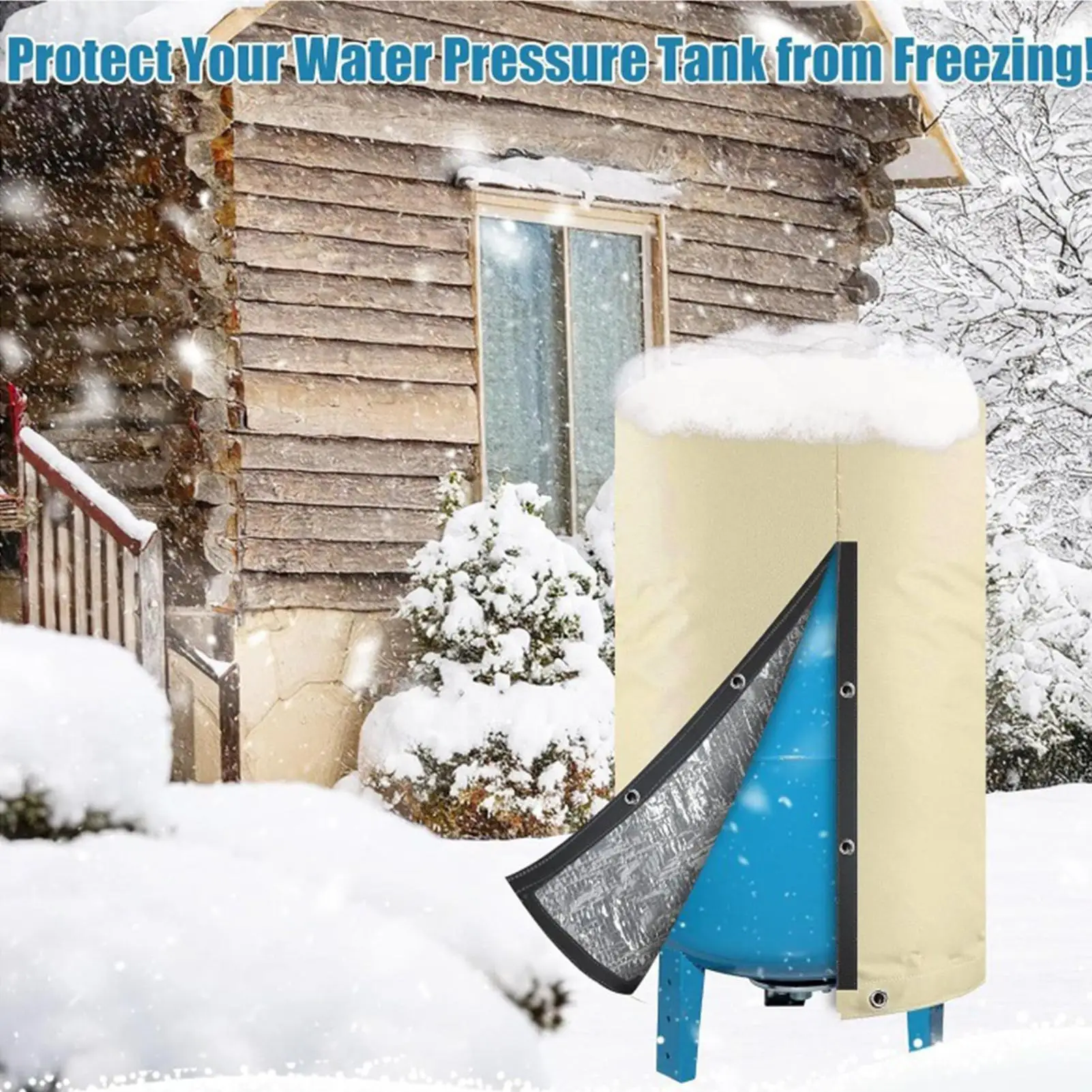 

Well Pressure Tank Cover Antifreeze Water Pump Protector Freeze Proof Well Pressure Tank Cover for Agriculture Patio Landscaping