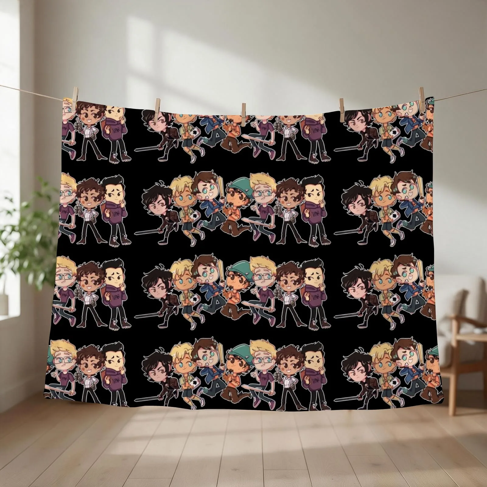 New PERCY JACKSON BOYSS Throw Blanket Multi-Purpose Cute Plaid Plaid Quilt Blankets