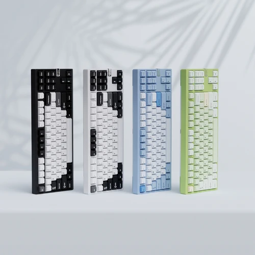Teclado Chilkey ND TKL con diseño 80% de aluminio CNC, teclado mecánico inalámbrico sin llave para juegos para Mac, Windows
