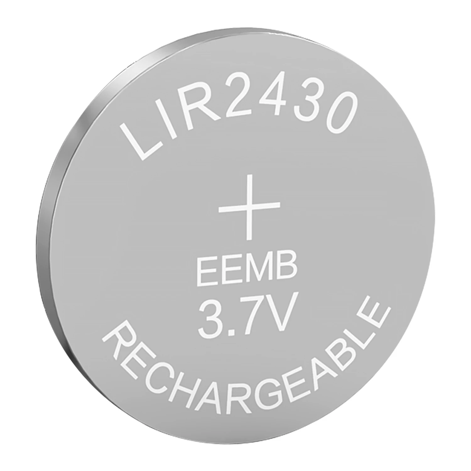 EEMB LIR2430 3.7V 95mAh Button Battery Rechargeable With Charger Lithium-ion Battery Coin Cell for Earphone ithium-ion Battery