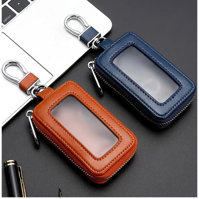 Car Remote Control Zipper Key Case Exquisite Retro Universal Car Key Bag for Women Men Car Accessories