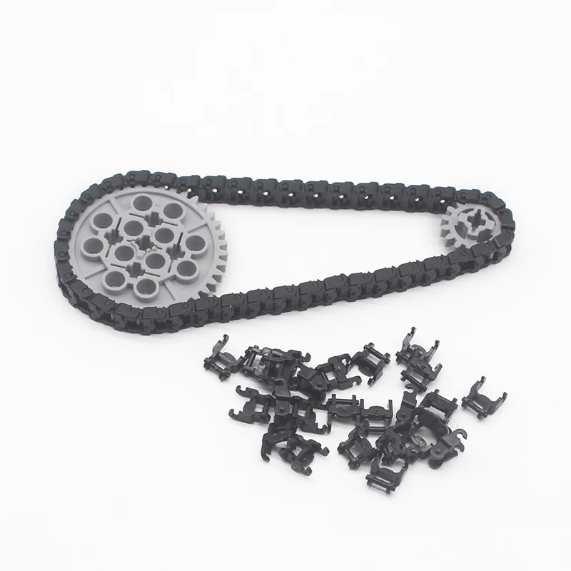 Kleine bouwsteendeeltjes, combinatie van tankrails, technisch voertuigrailsvervoer, militaire accessoires, 57518-onderdelen