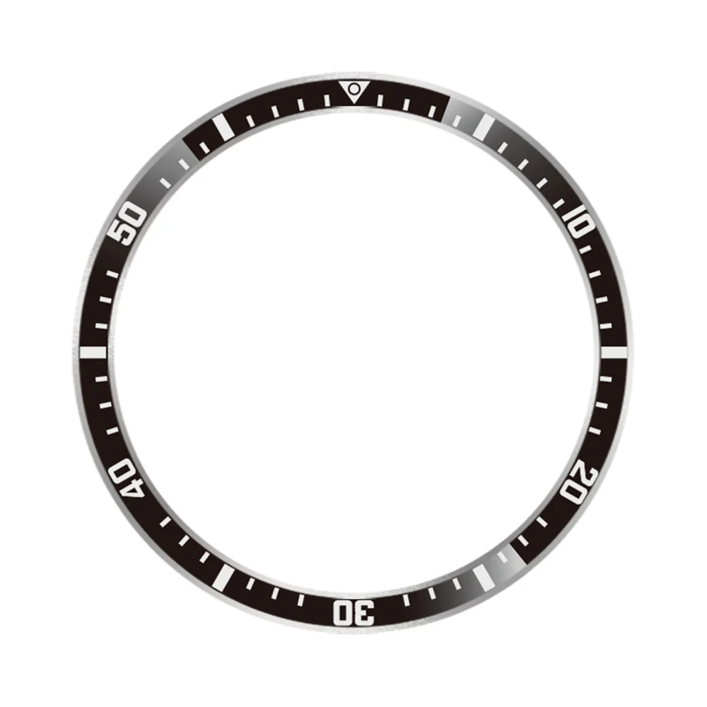 

For Xiaomi Watch S4 41mm Bezel Ring Anti Scratch Aluminum Alloy Adhesive Cover - Black / White Characters