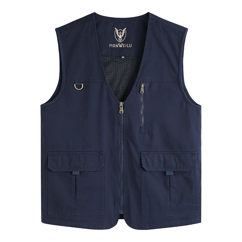 Large Size 8XL Outdoor Leisure Vest Men\'s New Multi-Pocket Breathable Outdoor Sports Coat High-Quality Design Leisure Vest Men