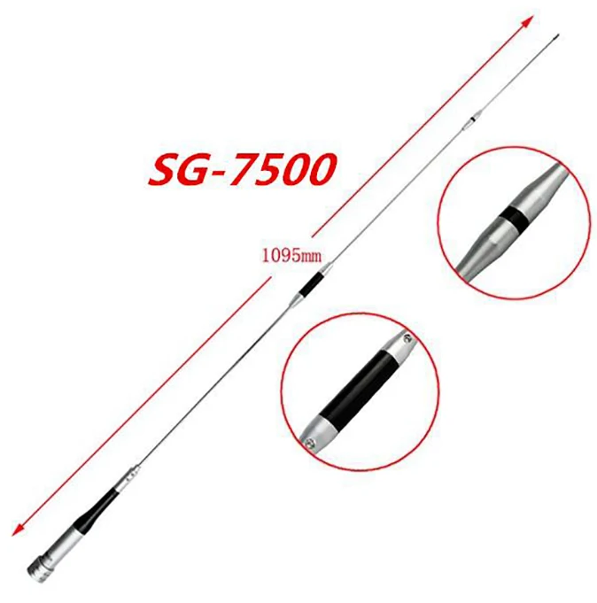 DIAMOND VHF Uhf dwupasmowa antena SG7500 samochodowa antena mobilna 144/430Mhz SG-7500 wysoka dBi zysk antena dla KT-8900D KT-8900 BJ-318