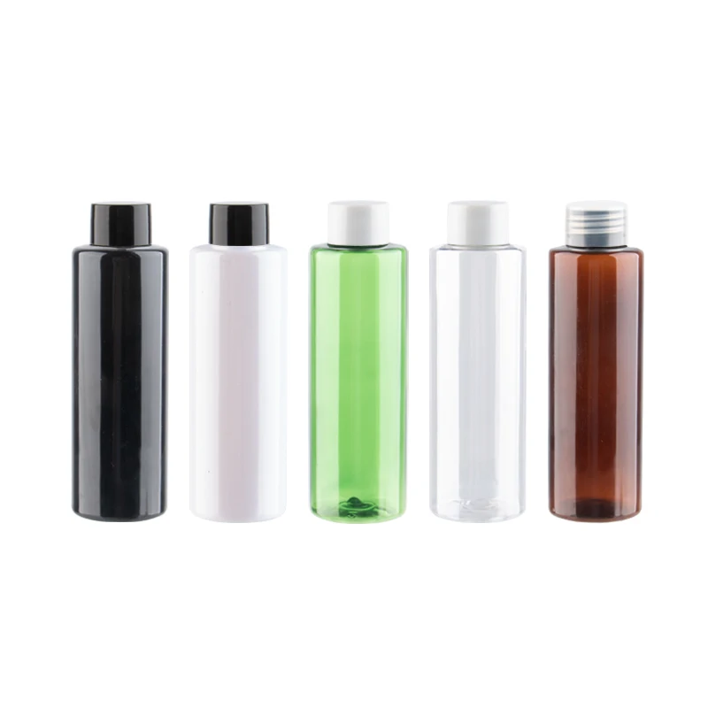 

Refillable Plastic Bottles With PP Screw Lid Dispenser Cap 150ml PET Containers For Cosmetic Packaging Skin Care Lotion Bottles